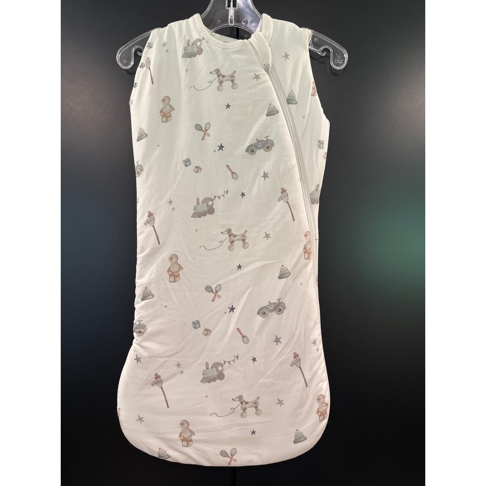 Coccoli Baby Sleep Bag 1.5 TOG Newborn Vintage Toy Print Tencel Modal SFM6101